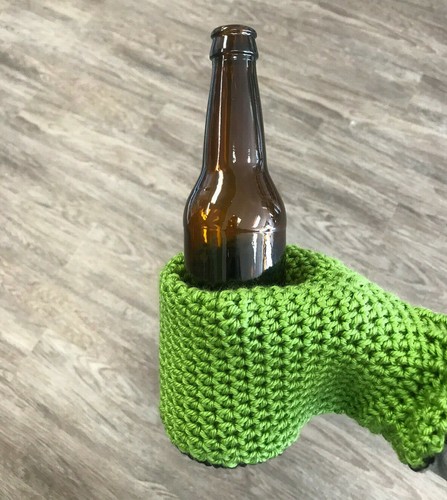 Hand made knit - made, coozie