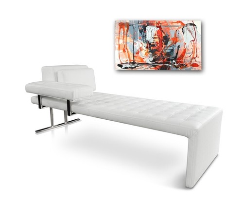 Leather bauhaus daybed - daybed,