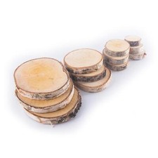 Wood Log Slices | 5 Sizes | Blank Tree Discs Bark Pieces DIY Circles Crafts