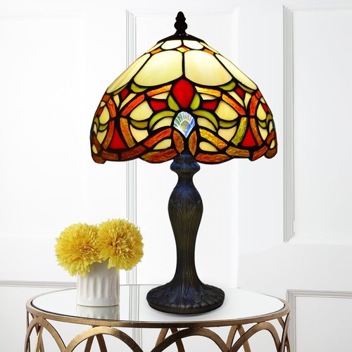 Tiffany style table lamp - table,