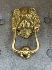 Large Vintage Lions Head Brass