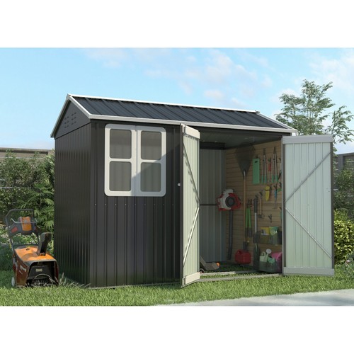 Garden shed 8x6ft steel - 8x6ft,