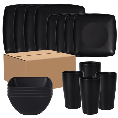 16pcs set square - square, dinnerware
