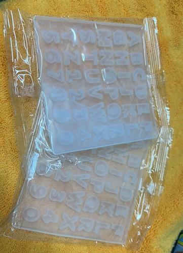Silicone alphabet mould - silicone,