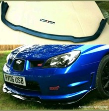 Fits Subaru Impreza Hawkeye 06-07 CS Type Front Splitter Lip STi Plastic Black