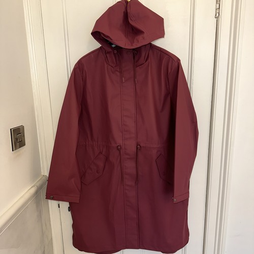New burgundy ladies rubberised - burgundy,
