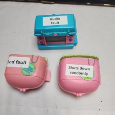 3 x  Faulty Mattel Pixel Chix Electronic Games Lot Bundle