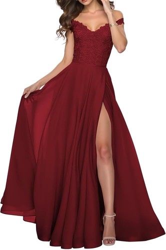 Off shoulder bridesmaid dress - bridesmaid,