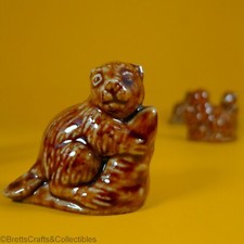 Wade Whimsies (1985/96 Set #2) USA Red Rose Tea - Animals - Brown Beaver