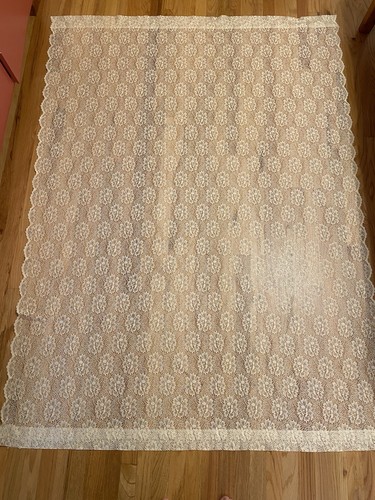 Vintage ivory lace floral - ivory,