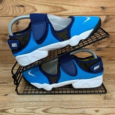 Nike Trainers Womens Size UK 5.5 Air Rift Blue Knit Summer Sandals Shoes GS