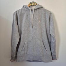 Grey pink stripe pullover