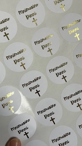 Personalised baptism stickers - personalised,