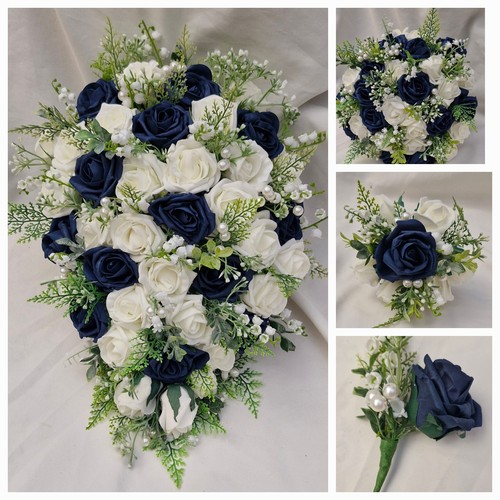 Wedding bouquets navy - bouquets,
