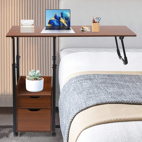 Drawer overbed table wheels - drawer,