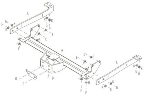 Towtrust fixed flange - fixed,