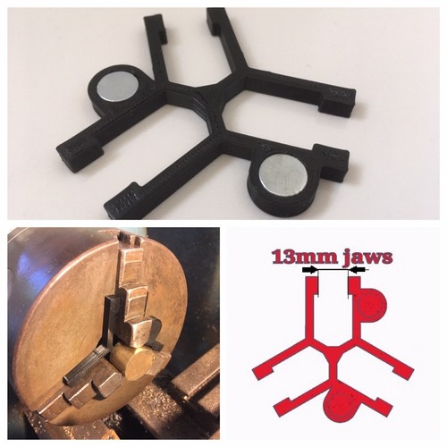 Lathe chuck stop spider - 4",