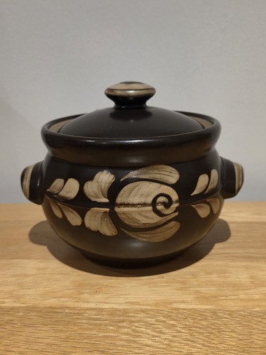Denby pottery lidded soup - lidded,