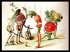 Vegetables, Retro metal