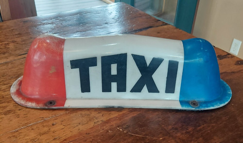 Vintage old taxi cab roof - cab, dome