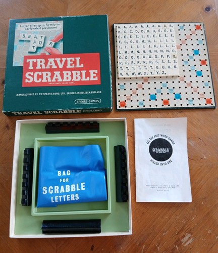 Vintage travel scrabble - vintage,
