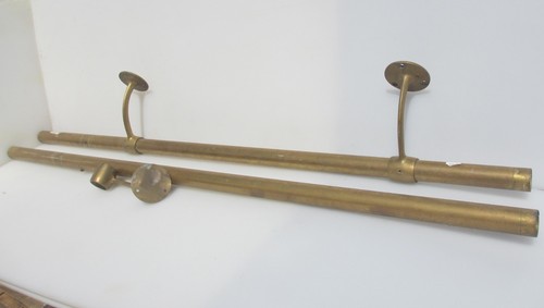 Antique brass pole hand - antique,