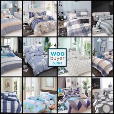 Duvet Cover Bedding Set With Pillow Cases for Single / Double / King Size - KY