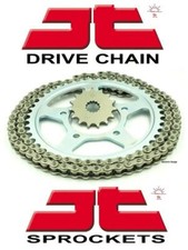 JT HDS Super-HD Silver Non O-Ring Chain + Sprocket Kit for Suzuki PE250 80-82