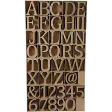 3D Wooden Alphabet Letters Free Standing Hanging MDF Decorate Personalise 8cm