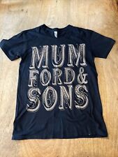 Rare MUMFORD & SONS European Tour 2010 T-Shirt - Black SMALL VGC Gentleman Road