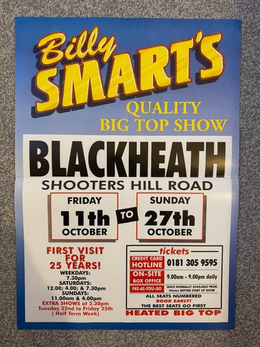 1996 billy smart circus - 1996, smart's