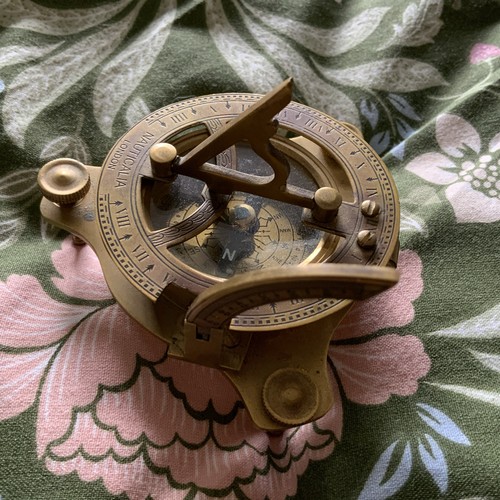 Brass nautical sextant - brass,