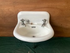 Antique 19x17 Cast Iron White