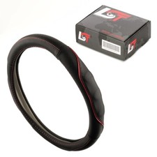 Steering Wheel Cover Ø 38x9cm Anthracite Red for MERCEDES-BENZ