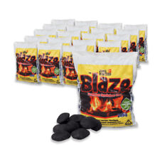 2 X Blaze BIGGEST DEAL Smokeless Coal 40kgs Open Fire Multi Fuel Stove High Heat