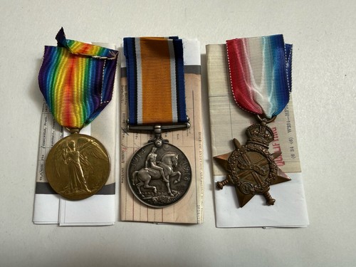 Trio ww1 medals 23649 - ww1,
