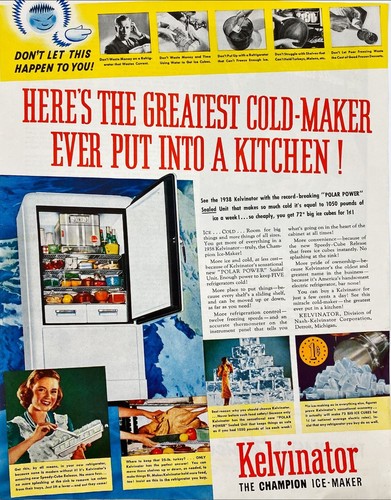 Kelvinator champion ice maker - kelvinator,