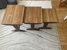 Danish Mid Century G Plan Nest Tables, Brown 