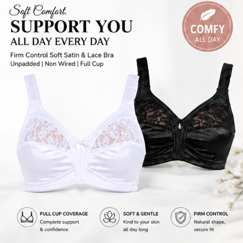 Ladies firm control soft satin - ladies,