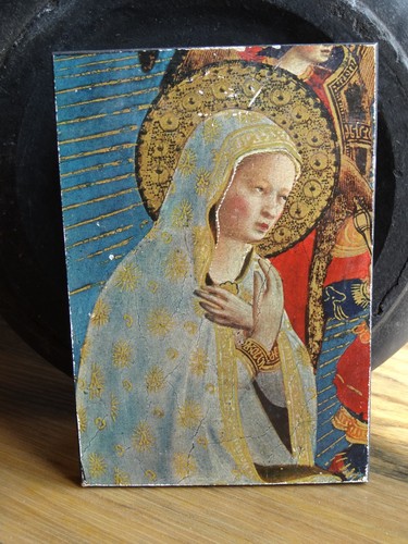 Byzantine style madonna wood - madonna,