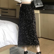 Ladies Shiny Sequin Velvet