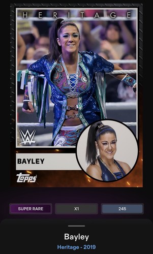 2019 topps slam - digital, bayley