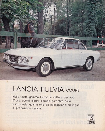 Original lancia fulvia coupe - lancia,