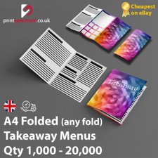 A4 Takeaway Menus, 135gsm