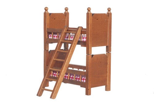 Walnut bunk beds ladder can - bunk,