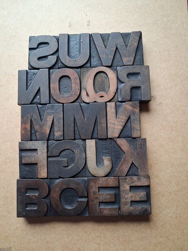 Vintage wooden letterpress - vintage,