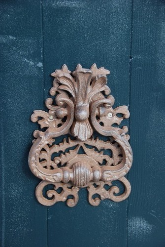 Door knocker cast iron - door,