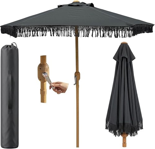 Garden parasol with tassels - parasol,