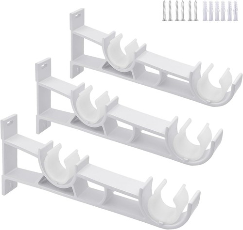 Pack curtain pole brackets - 3,