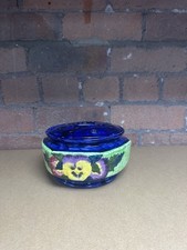 VINTAGE MALING,RINGTONS NEWCASTLE UPON TYNE ROSE BOWL 1930s ,VIOLA PANSY DESIGN 